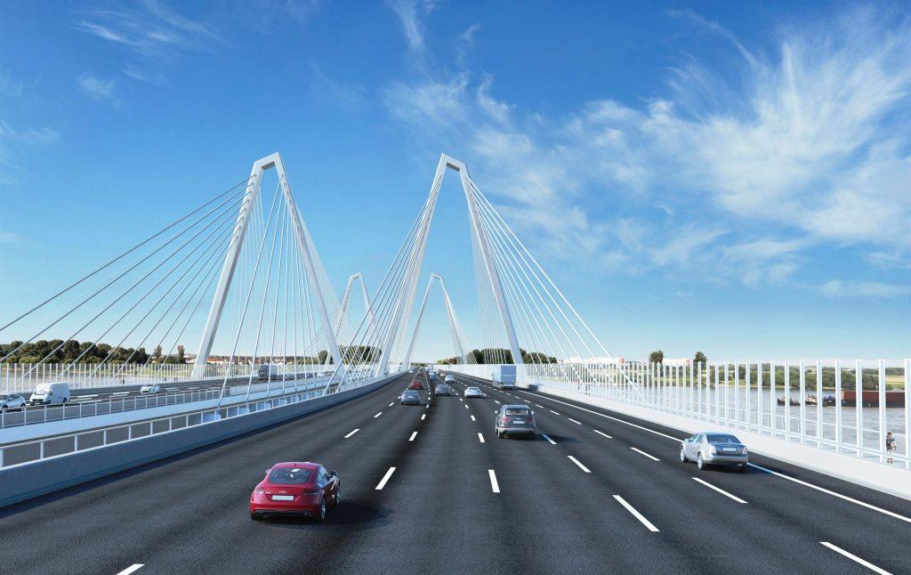 Blick ins Jahr 2023: Visualisierung der neuen Leverkusener Autobahnbrücke - copyright: Straßen.NRW