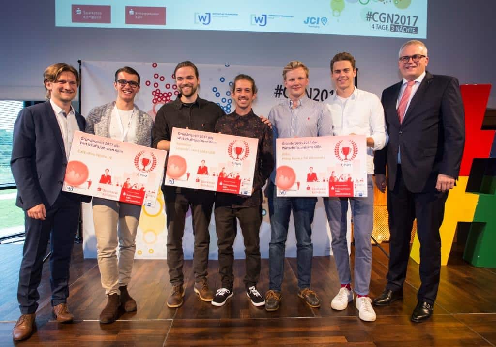 Gewinner des Gründerpreis 2017 der Wirtschaftsjunioren Köln copyright: ZWEILUX - Deiters & Hagedorn GbR, Andreas Hagedorn