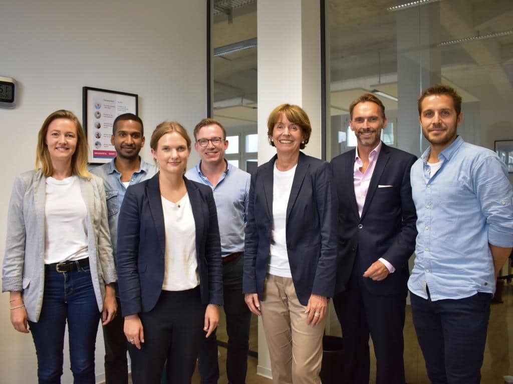 Kölns Oberbürgermeisterin Henriette Reker besuchte verschiedene Startups. copyright: KölnBusiness / Marie-Astrid Reinartz